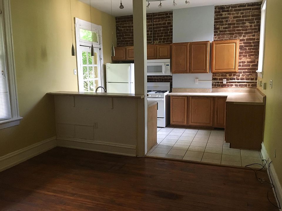 Large, open floor plan with living and kitchen