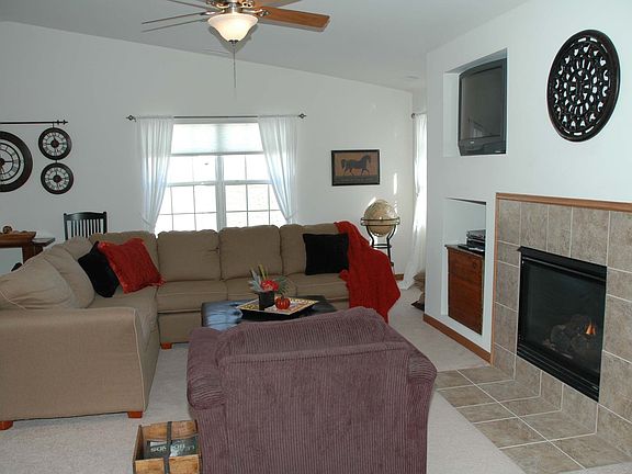 Living Room with Fireplace 