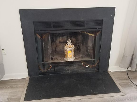 Ornamental fireplace. Does not light.