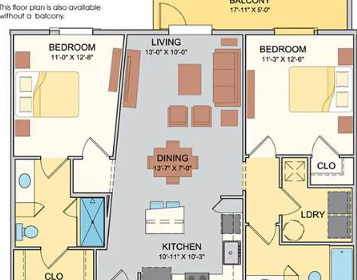 Art Deco Floorplan Diagram