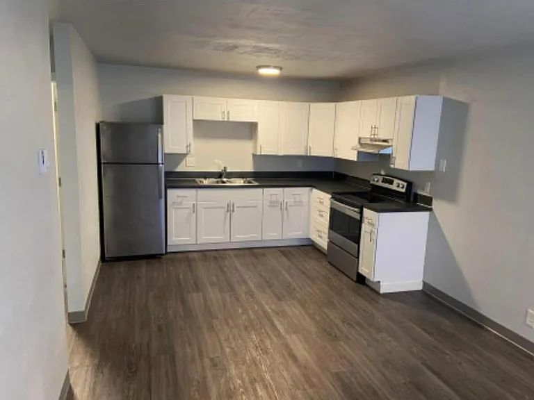 Original kitchen design, and Living area