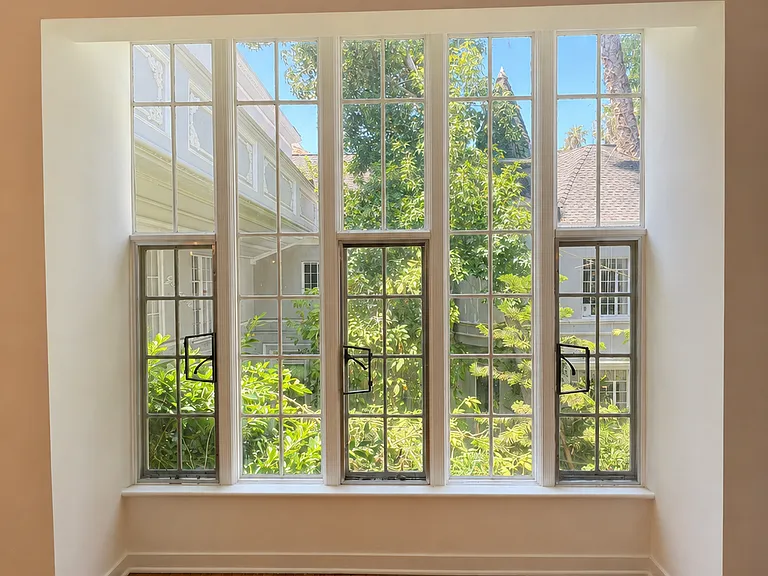 LIVING ROOM with huge bay windows
