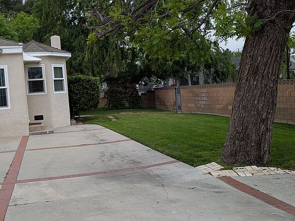 Side yard looking north