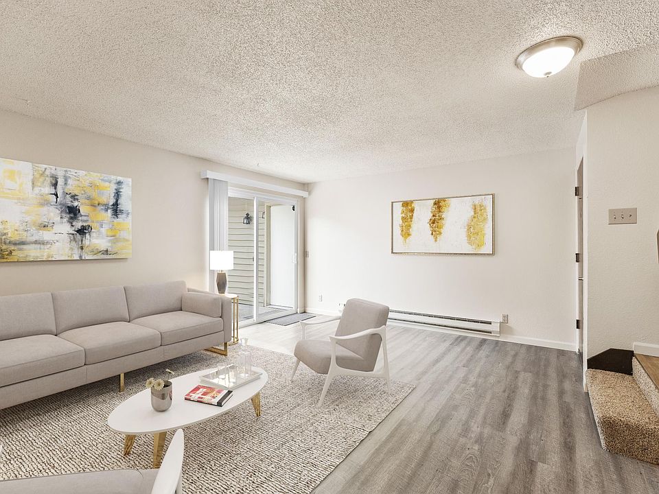 Virtually staged living room