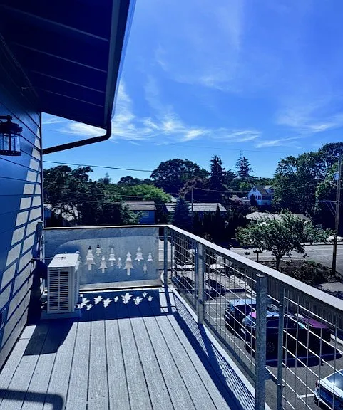 looking to the left on your balcony