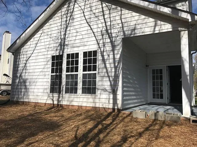 Covered back porch