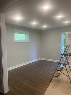 Large dining area off the fabulous kitchen brand new lighting and all new electrical