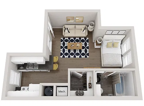 Floor plan E1