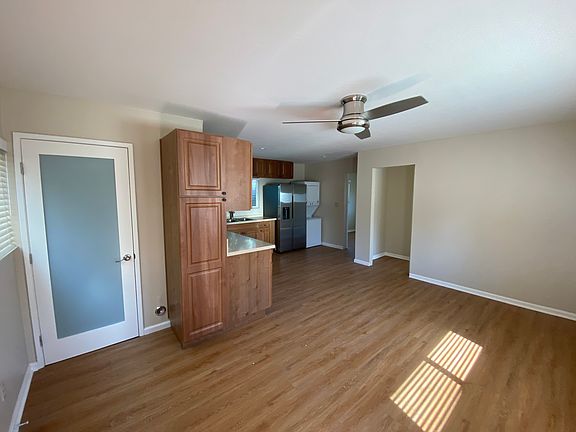 Privacy glass door to bath allows plenty of light / central ceiling fan and wall AC/ Heater unit