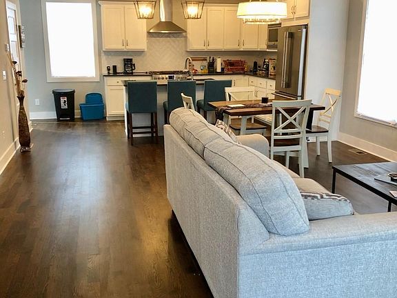 View from Living Room into Kitchen/Dining Room