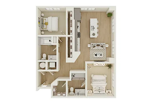 Floor plan 2B