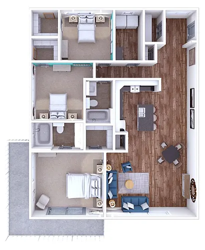 Floor plan Rally 3x2