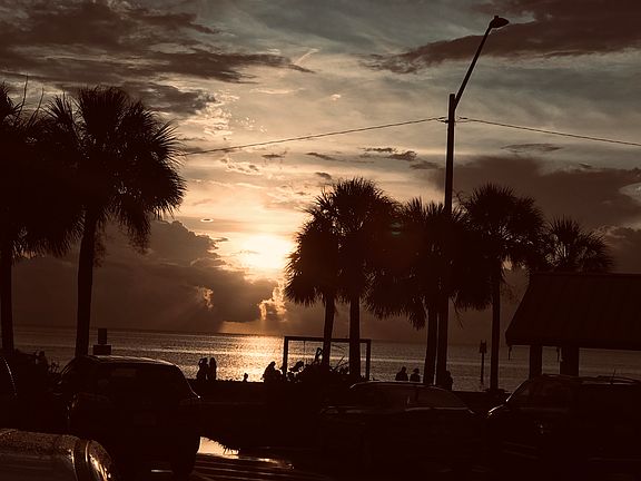 Sunset on gulf nearby