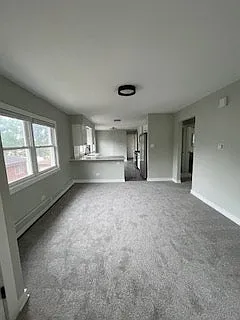 living room + kitchen