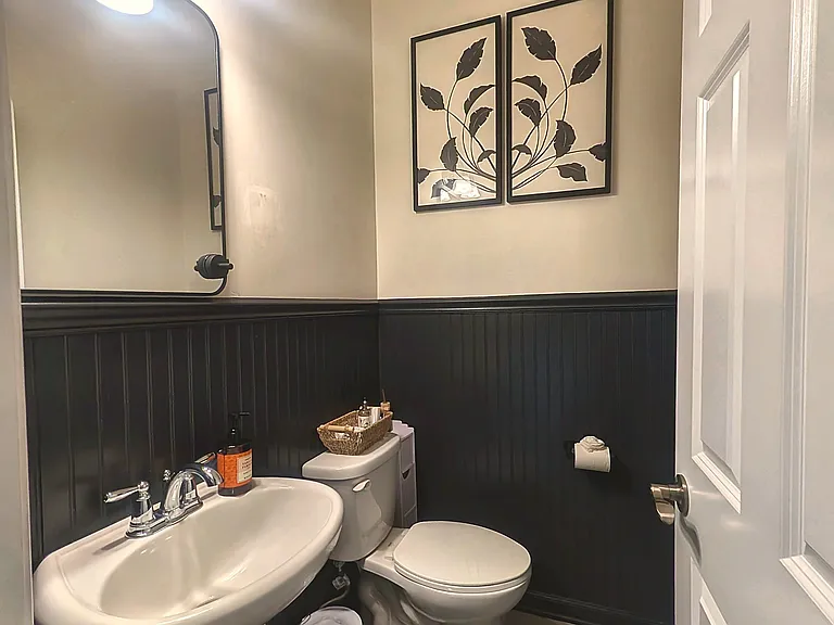 Designer powder room