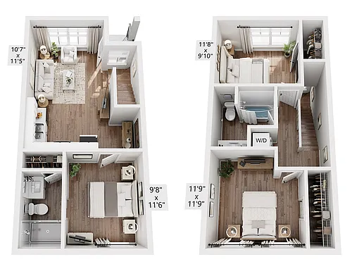 Floor plan TH1 Townhome - 3 Bed / 2 Bath