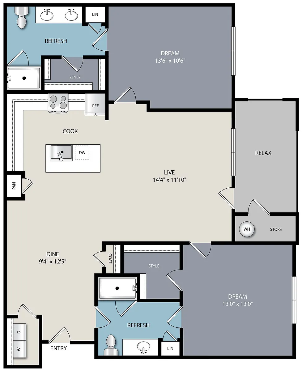 Floor plan B2A
