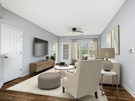 Expansive living room - virtually staged to show layout