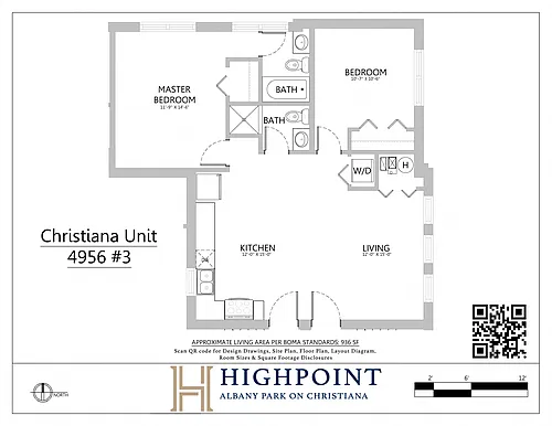 Floor plan 2 Bed 2 Bath