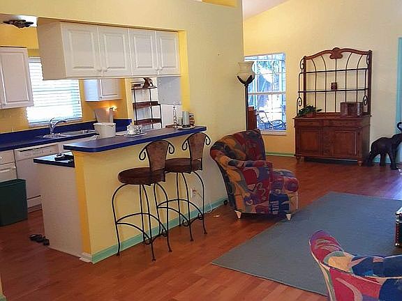 Front door to kitchen 