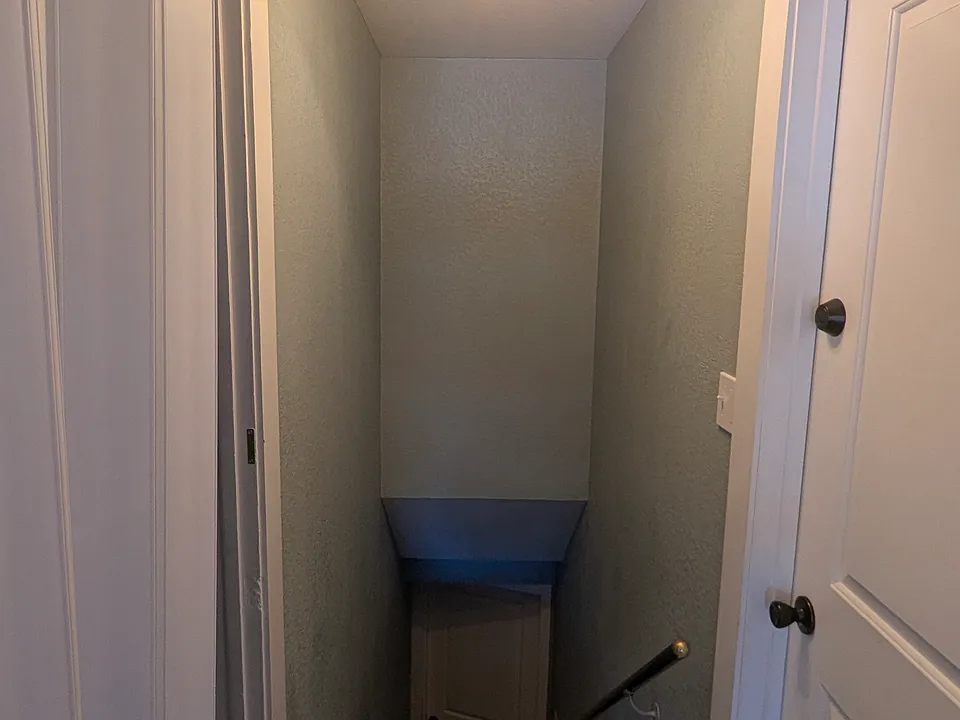 Stairs to the locked Basement apartment entrance