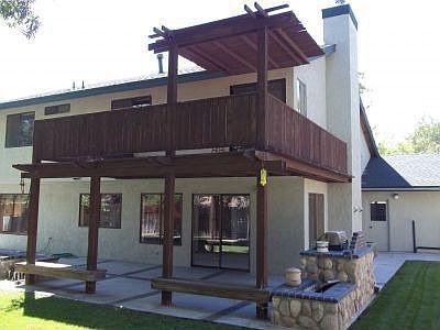 Patio & deck off master bedroom