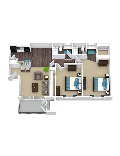 Floor plan Aven West C2