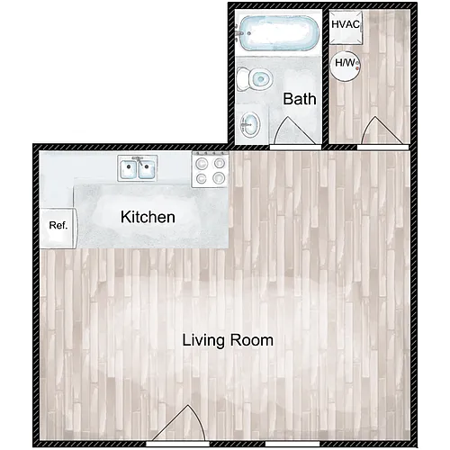 Floor plan Studio