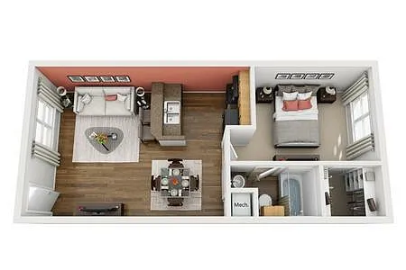 Floor plan 1X1