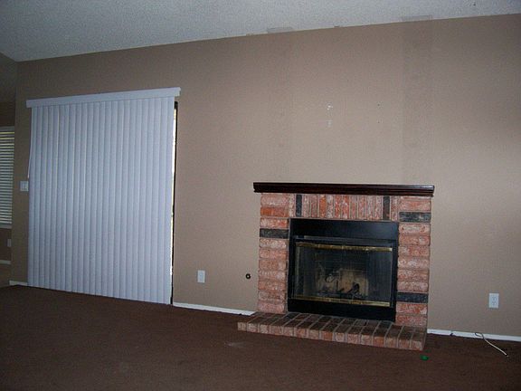 Gas fireplace in rec room