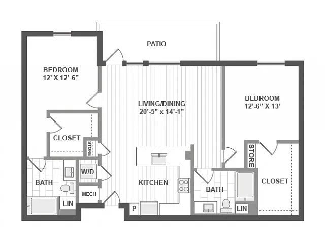 Floor plan C6b