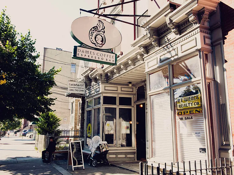 Quaint neighborhood shops, restaurants, and bars