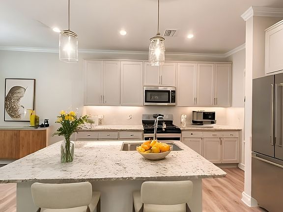 Virtually staged kitchen