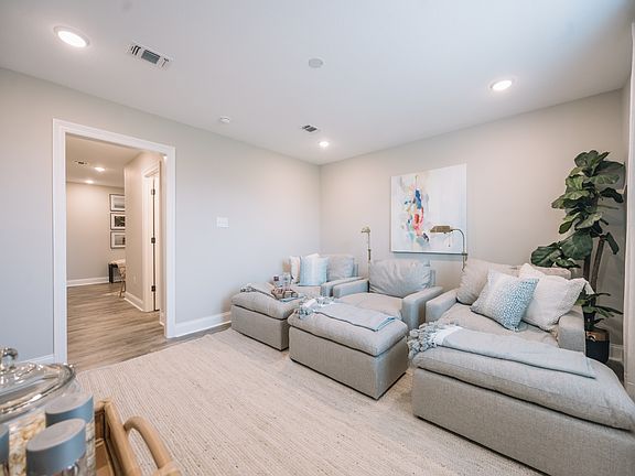 Game room in the Coral floorplan at a Meritage Homes community in Gulfport, MS.