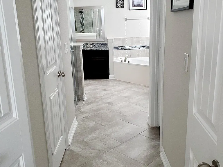 Master bathroom entry