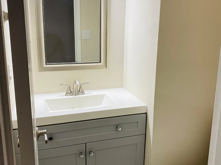 bathroom in basement