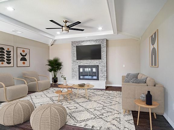 This image shows a virtually furnished space. Home comes unfurnished.