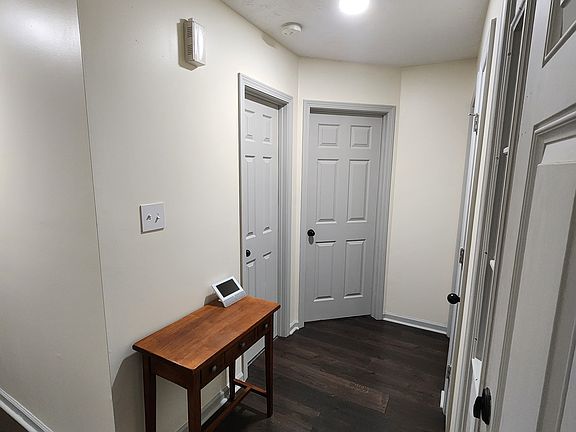 The first door on the left is the bathroom and then bedroom #1