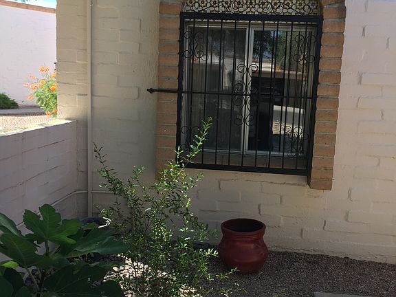 Front, guest bedroom window