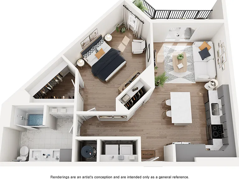 A12 | 1 Bedroom 1 Bath | The Westerly Apartments in Salt Lake City A12 | 1 Bedroom 1 Bath | The Westerly Apartments in Salt Lake City