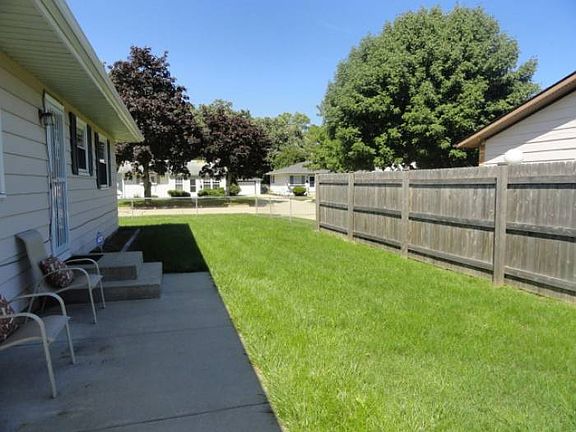 fenced yard