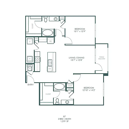 Floor plan B7