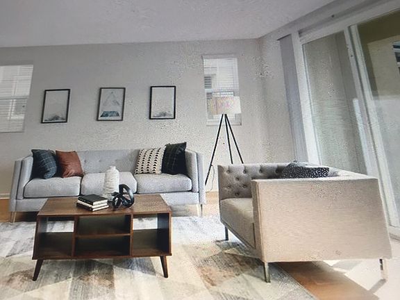 second level living room area