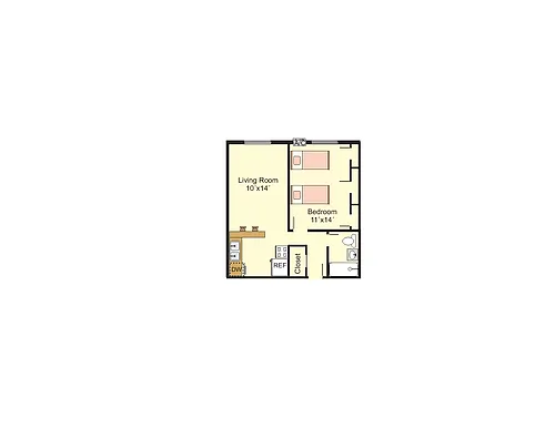 Floor plan 1 Bedroom