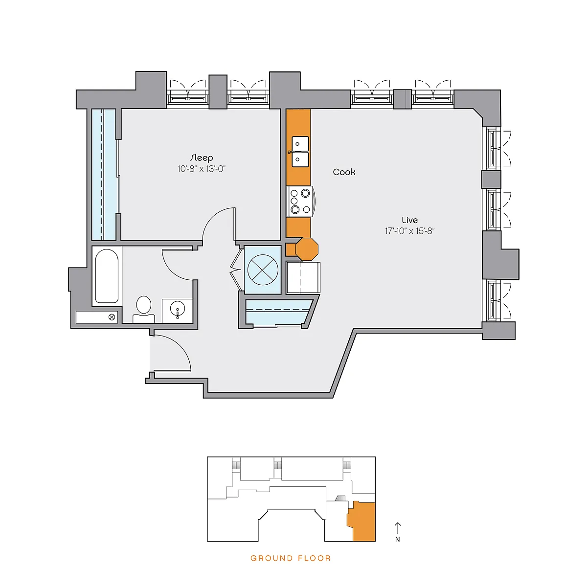Floor plan clyd-1bG05