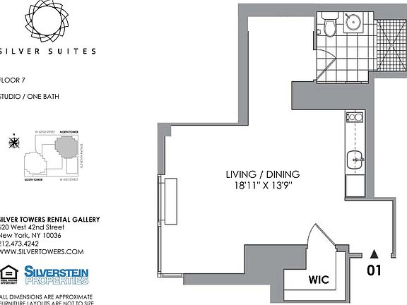 2nd image of 600 W 42nd St #701