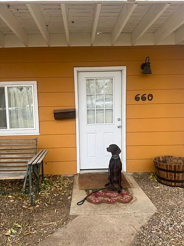 Dogs allowed and you have your own backyard space