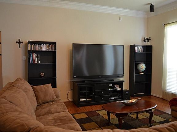 LIVING ROOM IS PREWIRED FOR YOUR ENTERTAINMENT SYSTEM