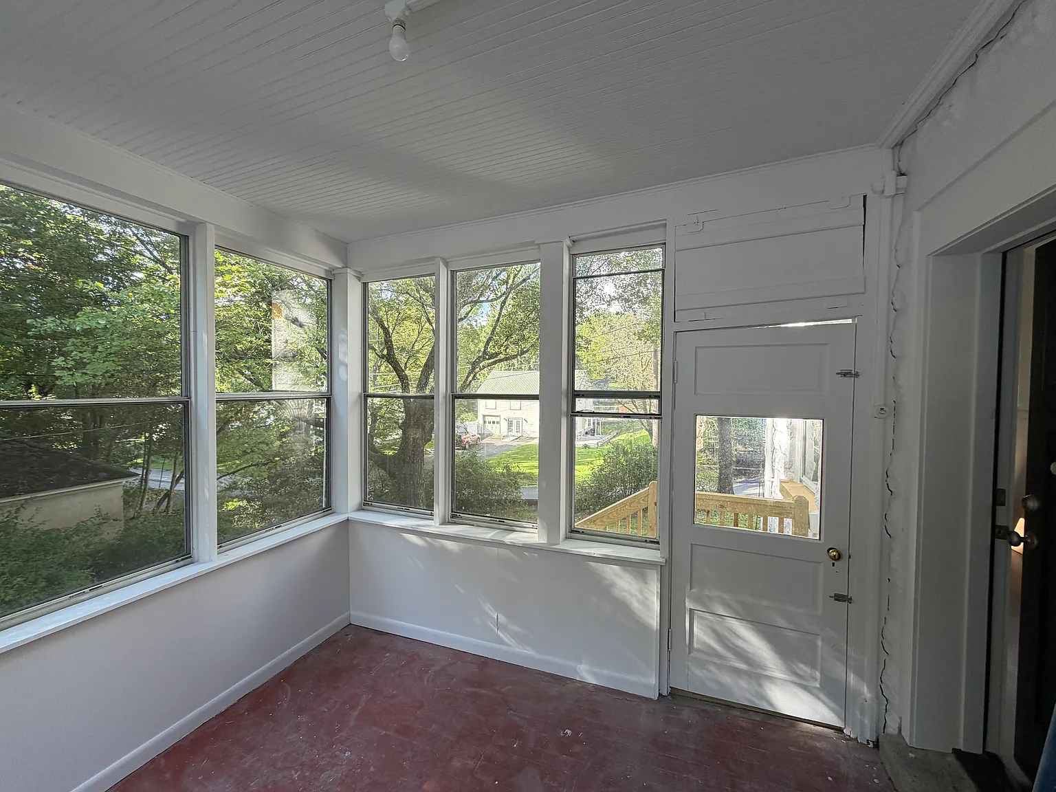 Sunroom off of kitchen with private entrance