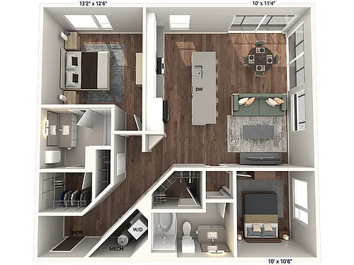Floor plan B2 - Finish Package 2